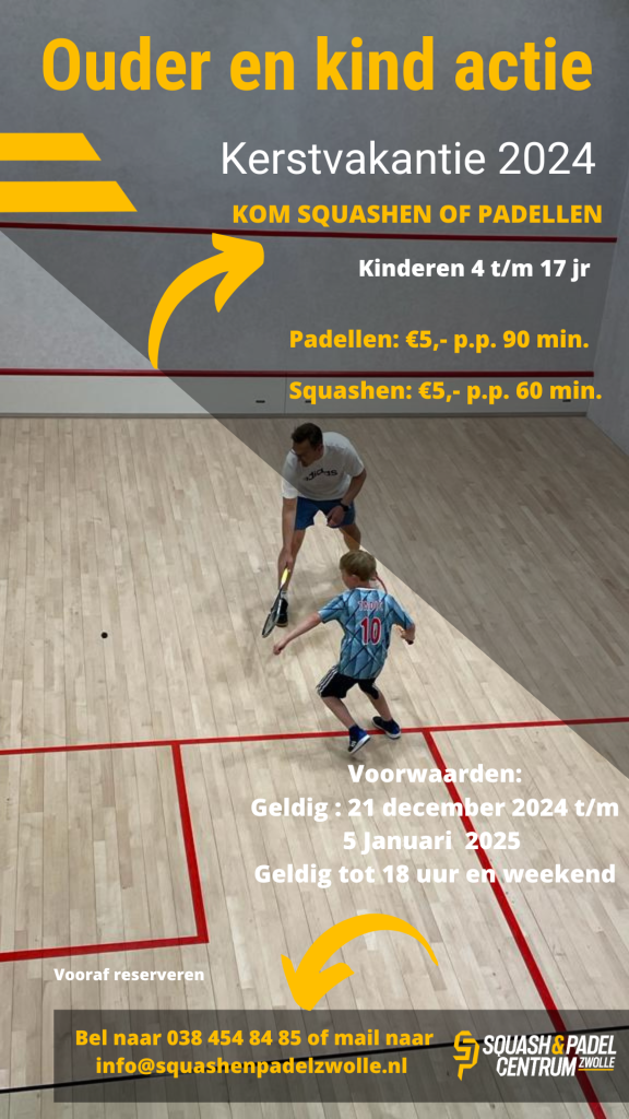 Ouder en kind actie squash (4)